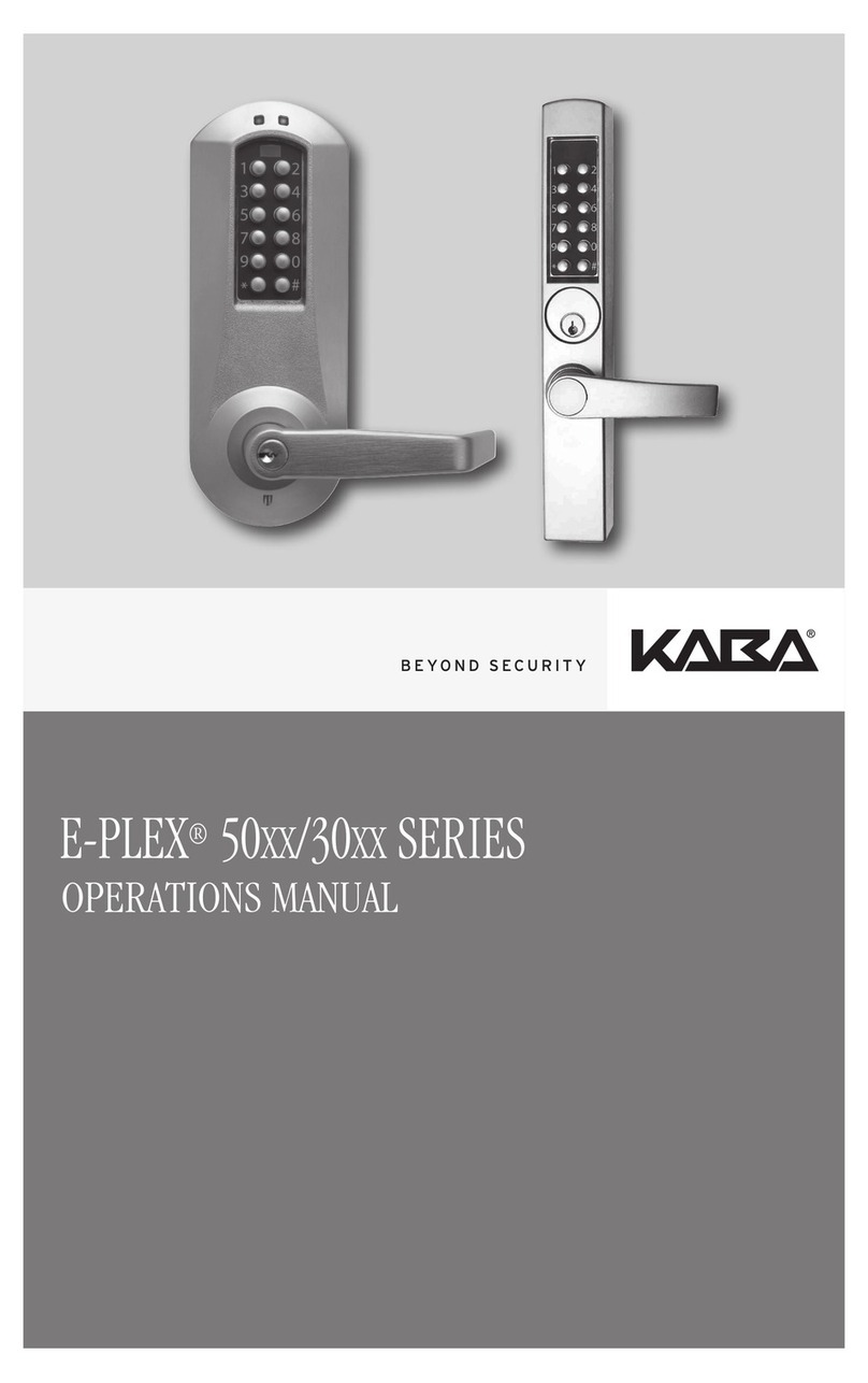 Kaba E-Plex 50 Series User manual