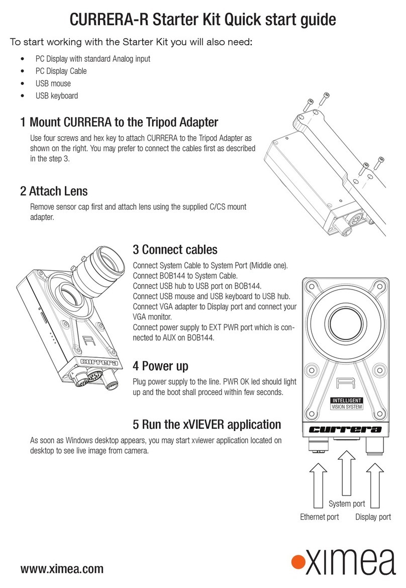 XIMEA CURRERA-R User manual