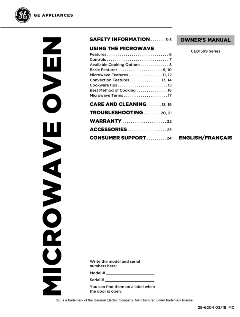 GE CEB1599 Series User manual