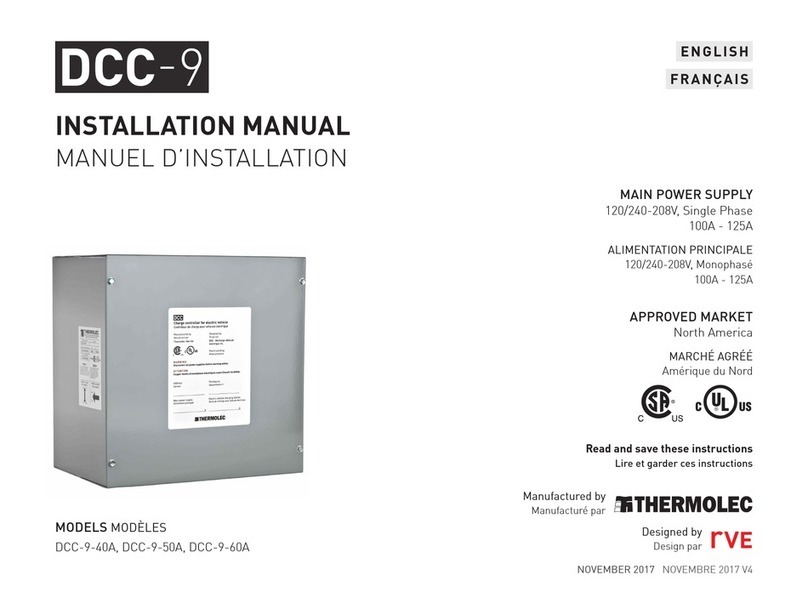 Thermolec DCC-9 Series User manual