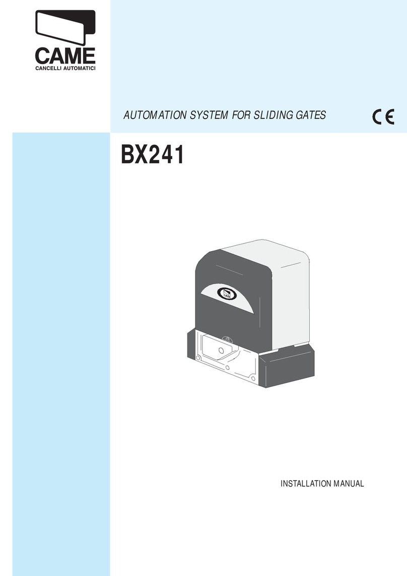 CAME BX241 User manual