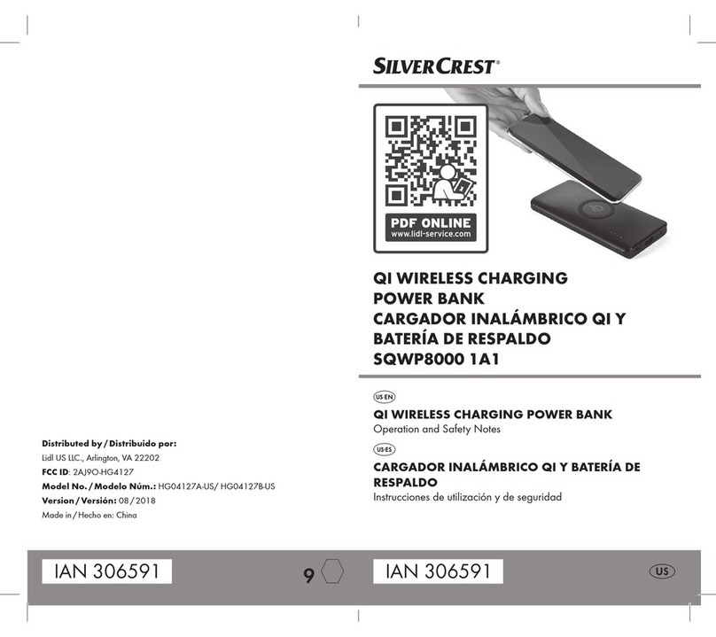 Silvercrest SQWP8000 1A1 Operation and safety notes