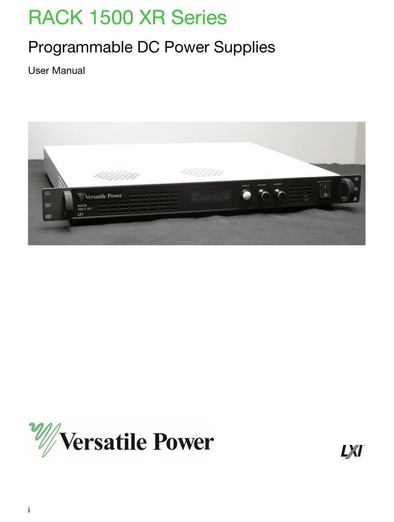 Versatile Power RACK 1500 XR Series user manual