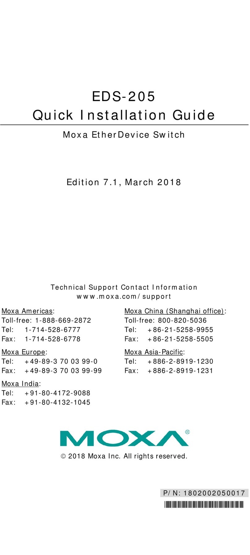 Moxa Technologies EtherDevice EDS-205 User manual