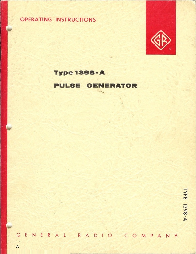 GENERAL RADIO COMPANY 1398-A operating instructions