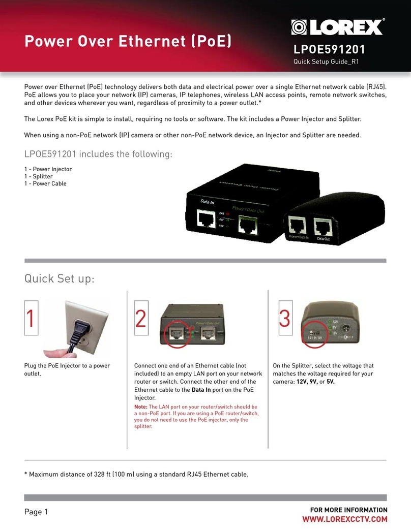 Lorex LPOE591201 User manual