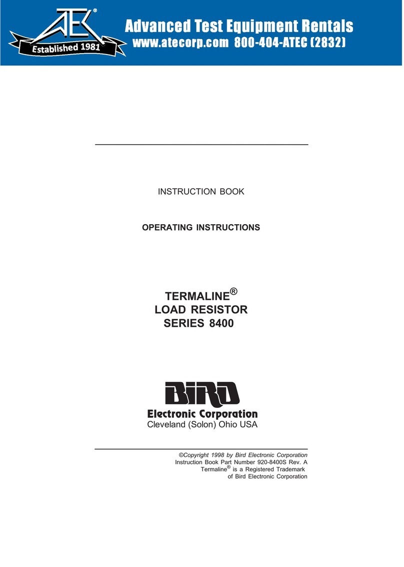BIRD TERMALINE 8400 SERIES Instruction book