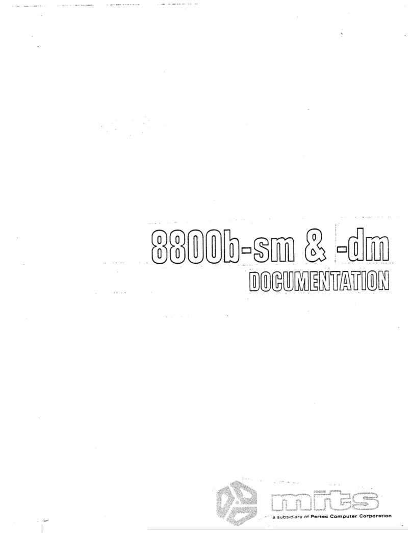 MITS 8800b-sm Operator's manual