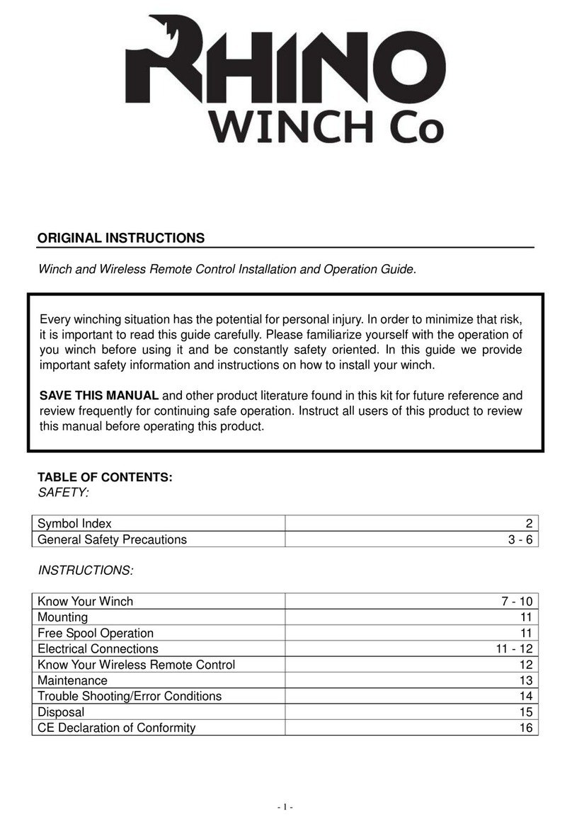 RHINO ATV 2000lbs Operation manual
