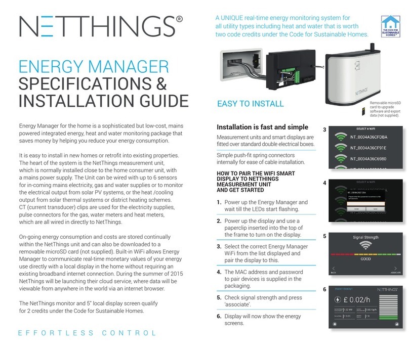 NetThings Energy Manager Specification & installation guide