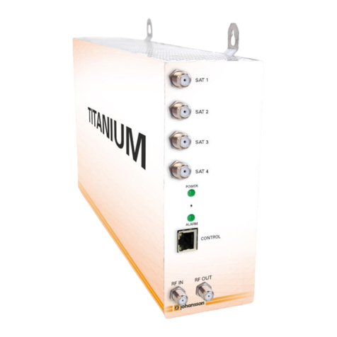 Unitron Johansson TITANIUM 8700 User manual
