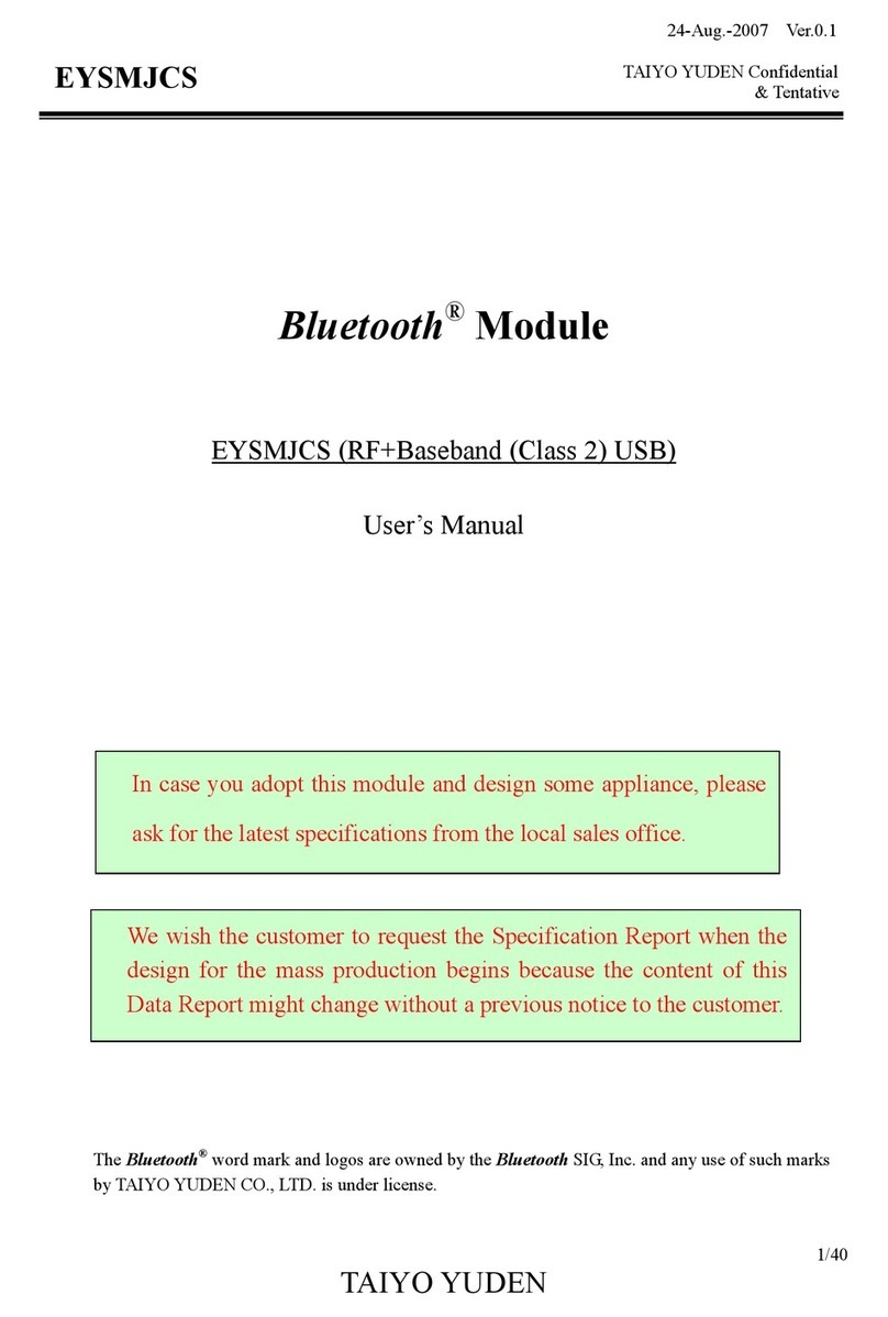 TAIYO YUDEN EYSMJCS user manual