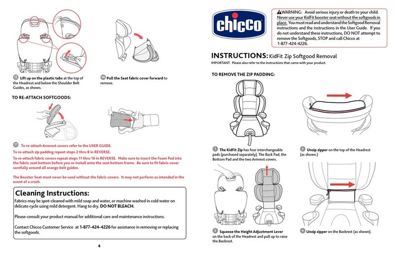 Chicco Softgood Removal instructions