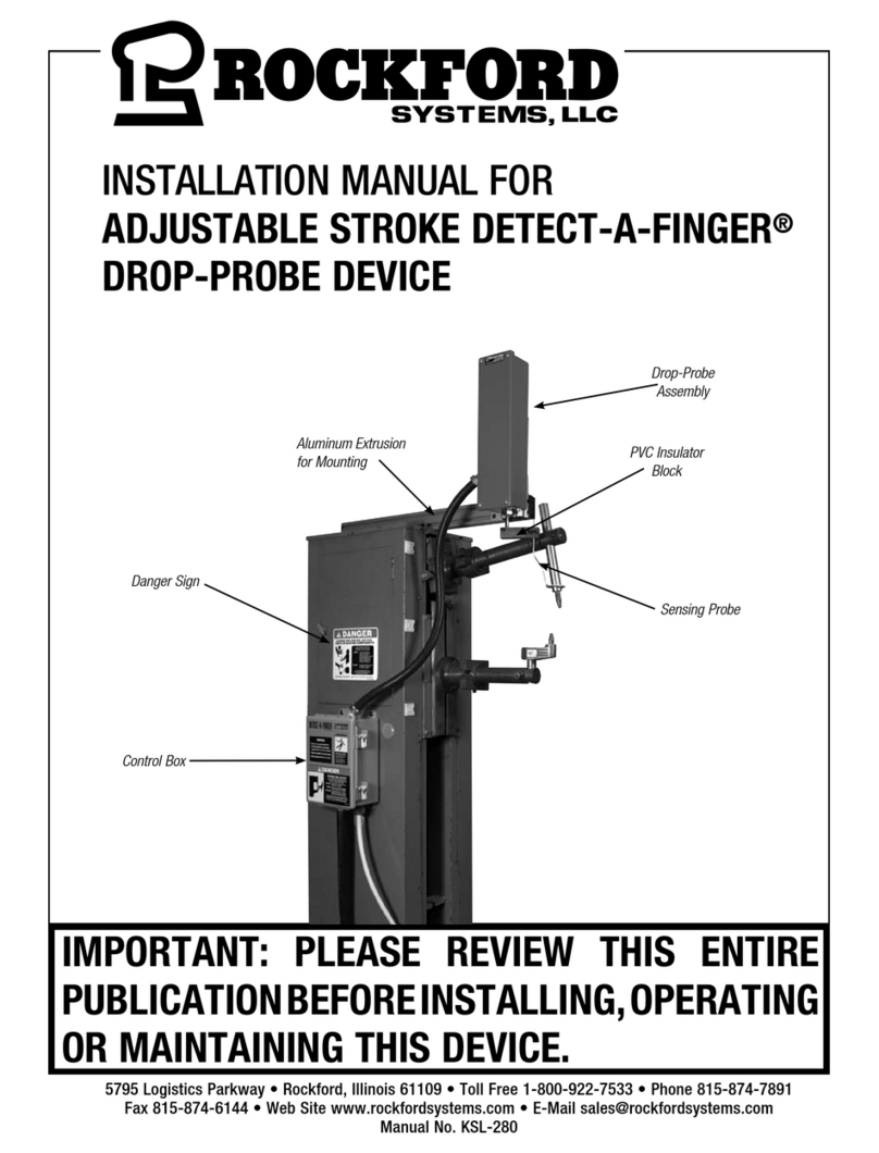 Rockford Systems Detect-A-Finger DAF-100 User manual