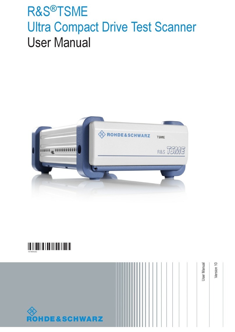 Rohde & Schwarz TSME user manual