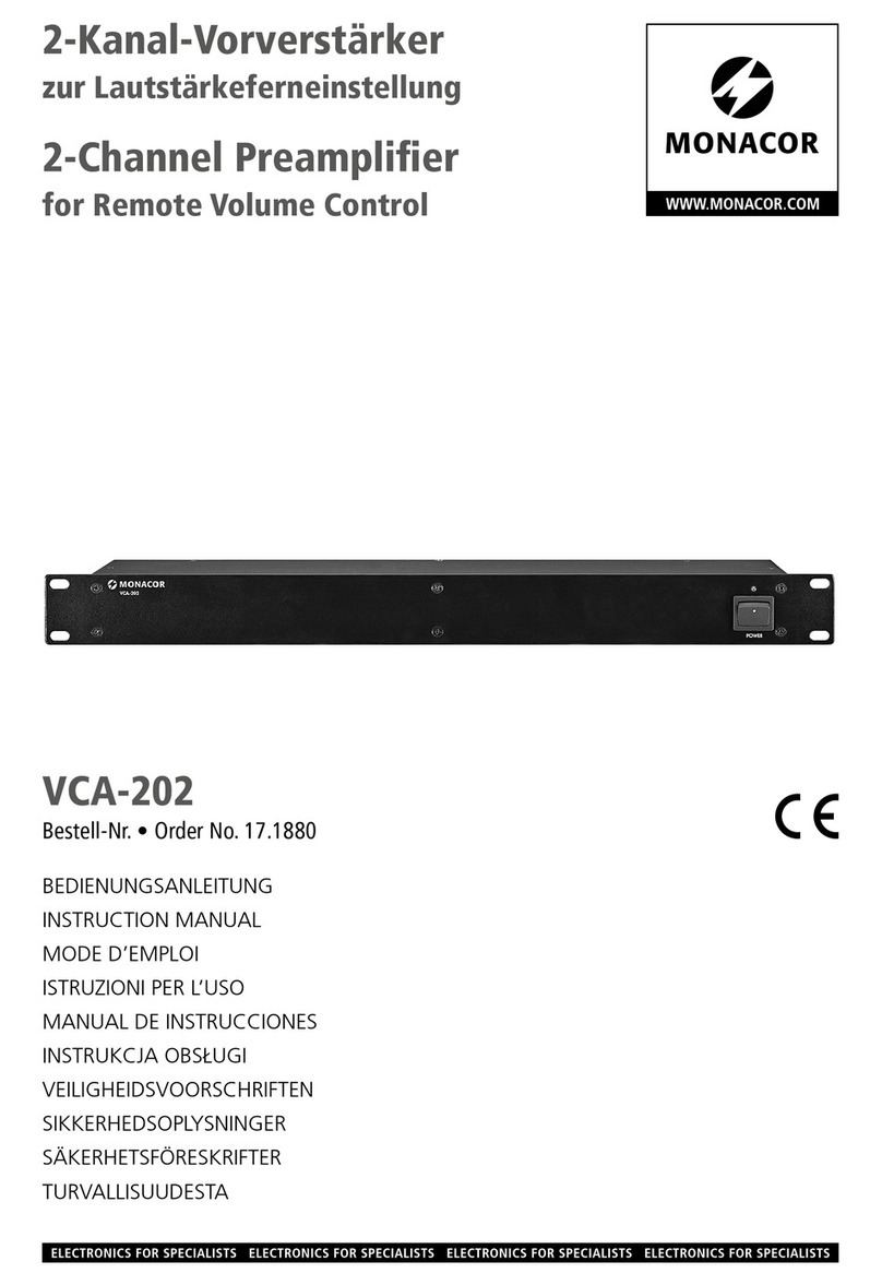 Monacor VCA-202 User manual