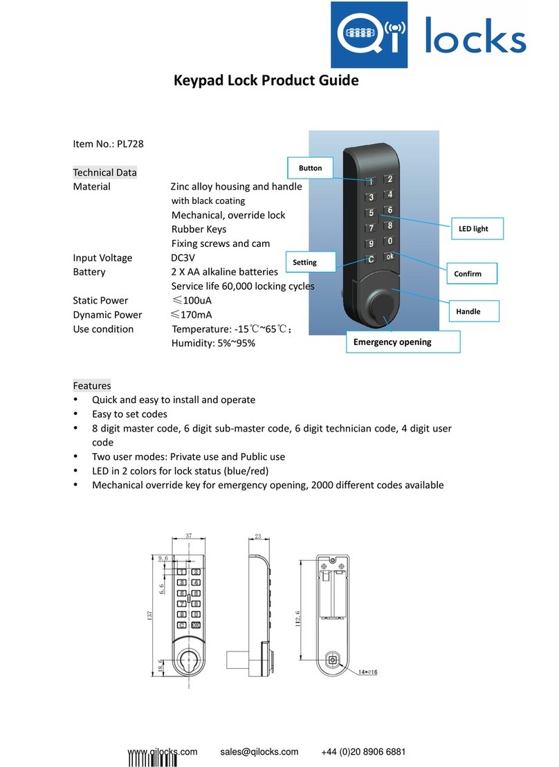 QiLocks PL728 User manual