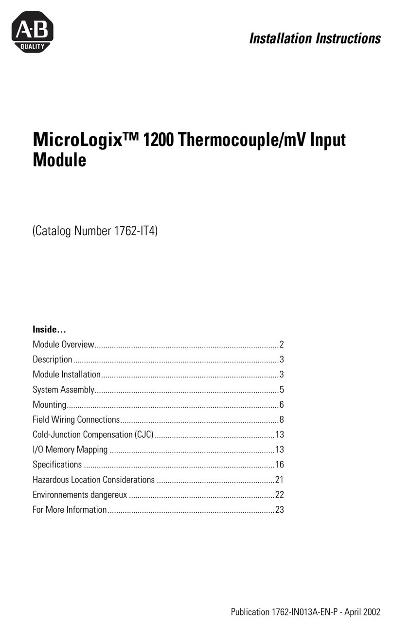 Rockwell Automation micrologix 1200 User manual