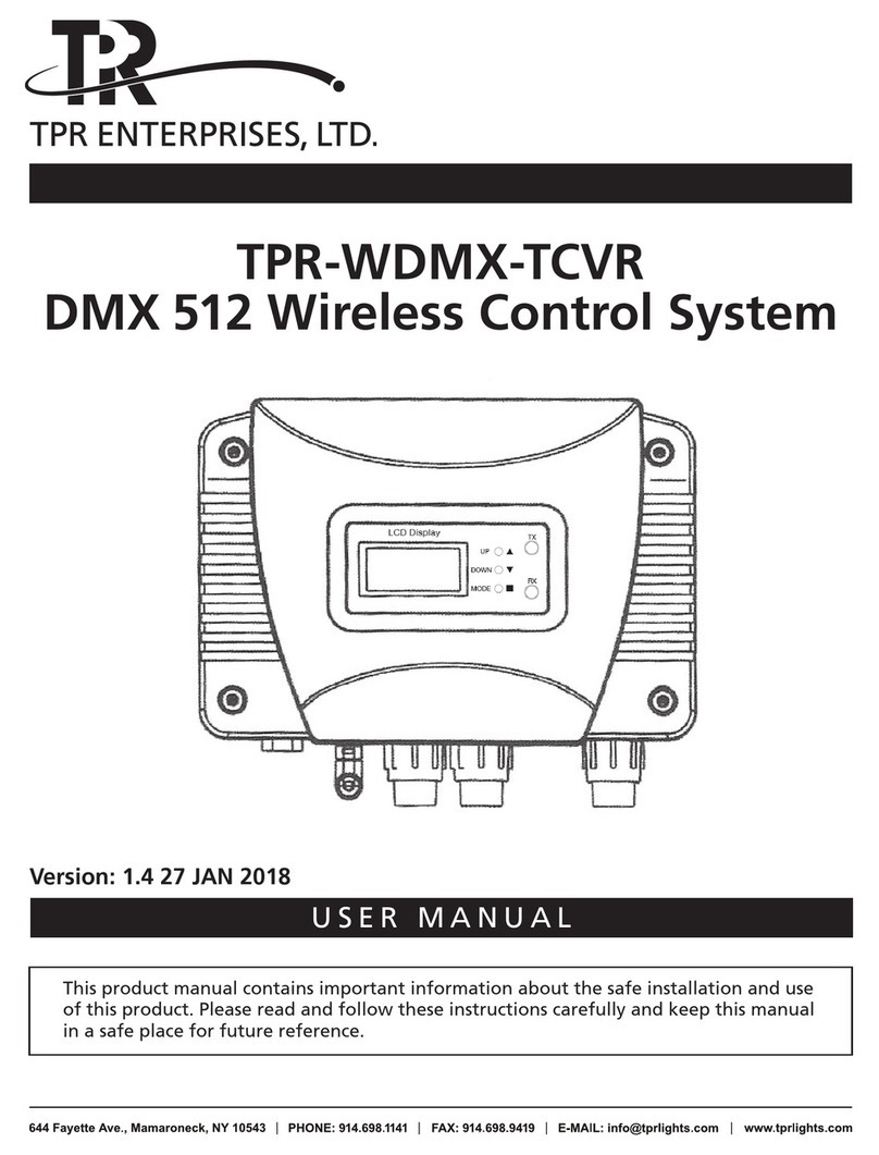 TPR WDMX-TCVR user manual