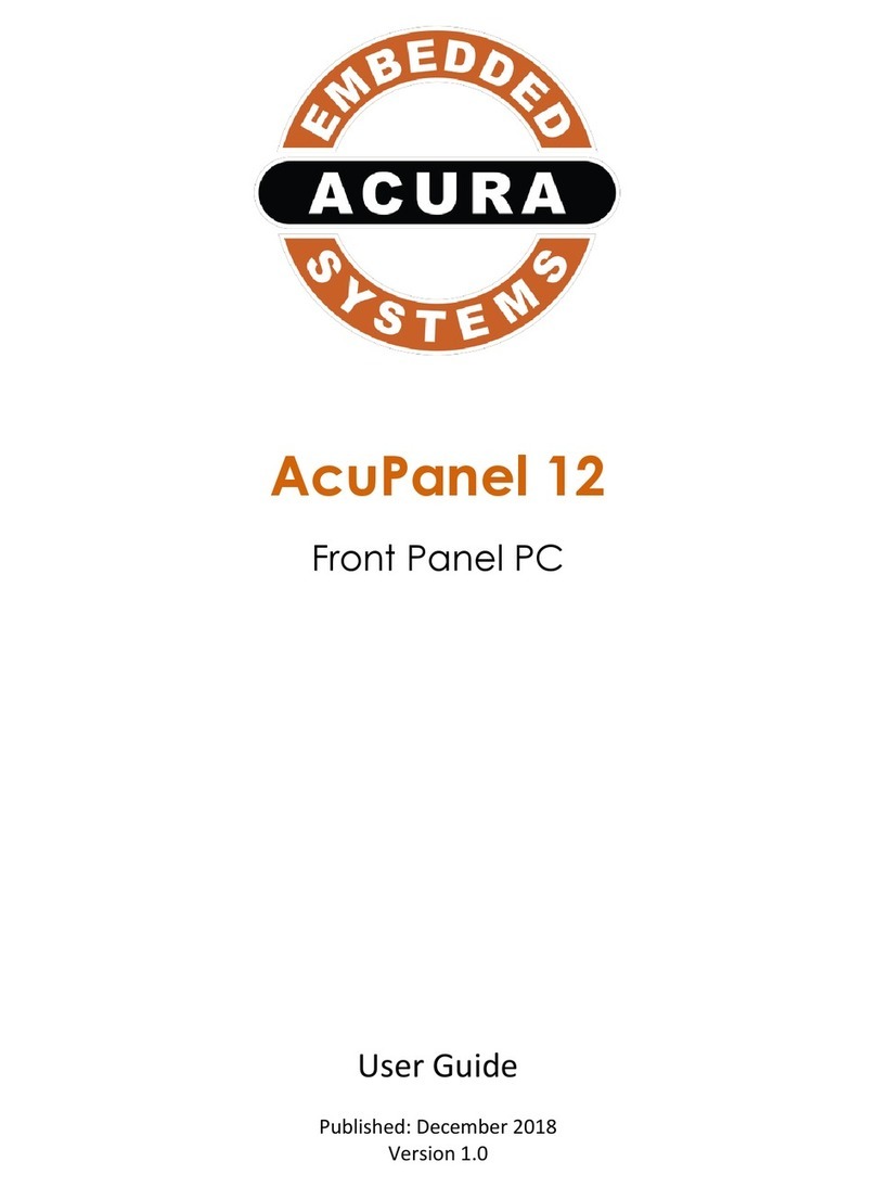Acura Embedded Systems AcuPanel 12 user guide
