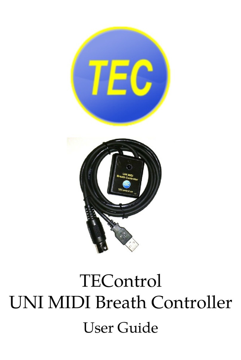 TEControl UNI MIDI Breath Controller user guide