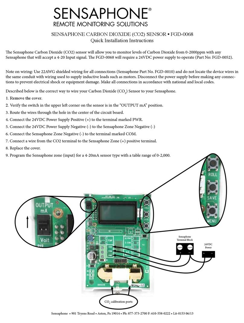 Sensaphone FGD-0068 installation instructions