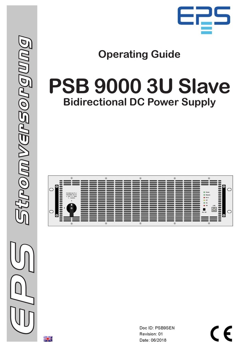 EPS Stromversorgung PSB 9000 3U Slave series User manual