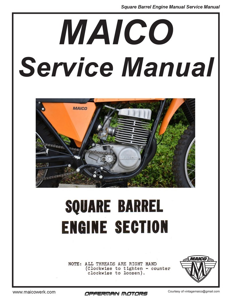 Maico SQUARE BARREL Service manual