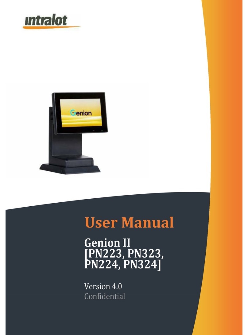 Intralot Genion II PN323 user manual