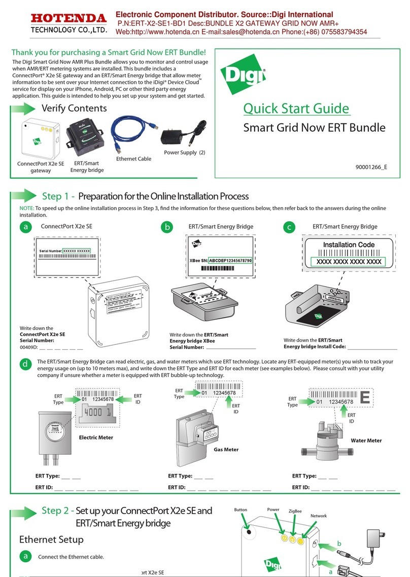 Digi ERT-X2-SE1-BD1 User manual
