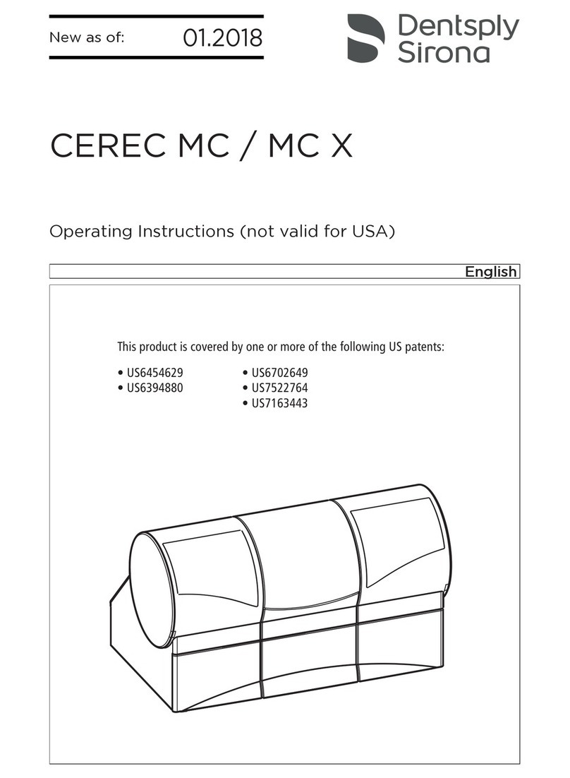 Dentsply Sirona CEREC MC operating instructions Dentsply Sirona CEREC MC operating instructions