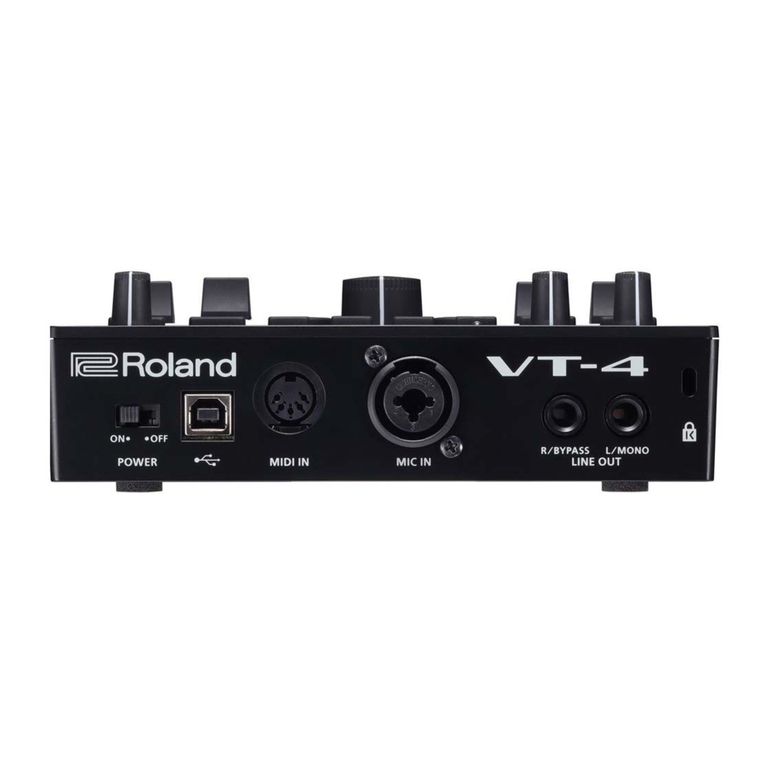 Roland VT-4 User manual