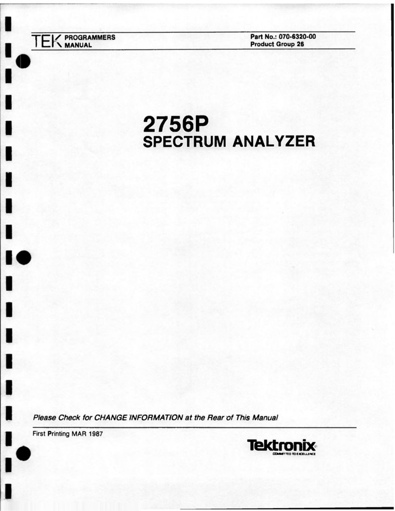 Tektronix 2756P Operating and maintenance manual
