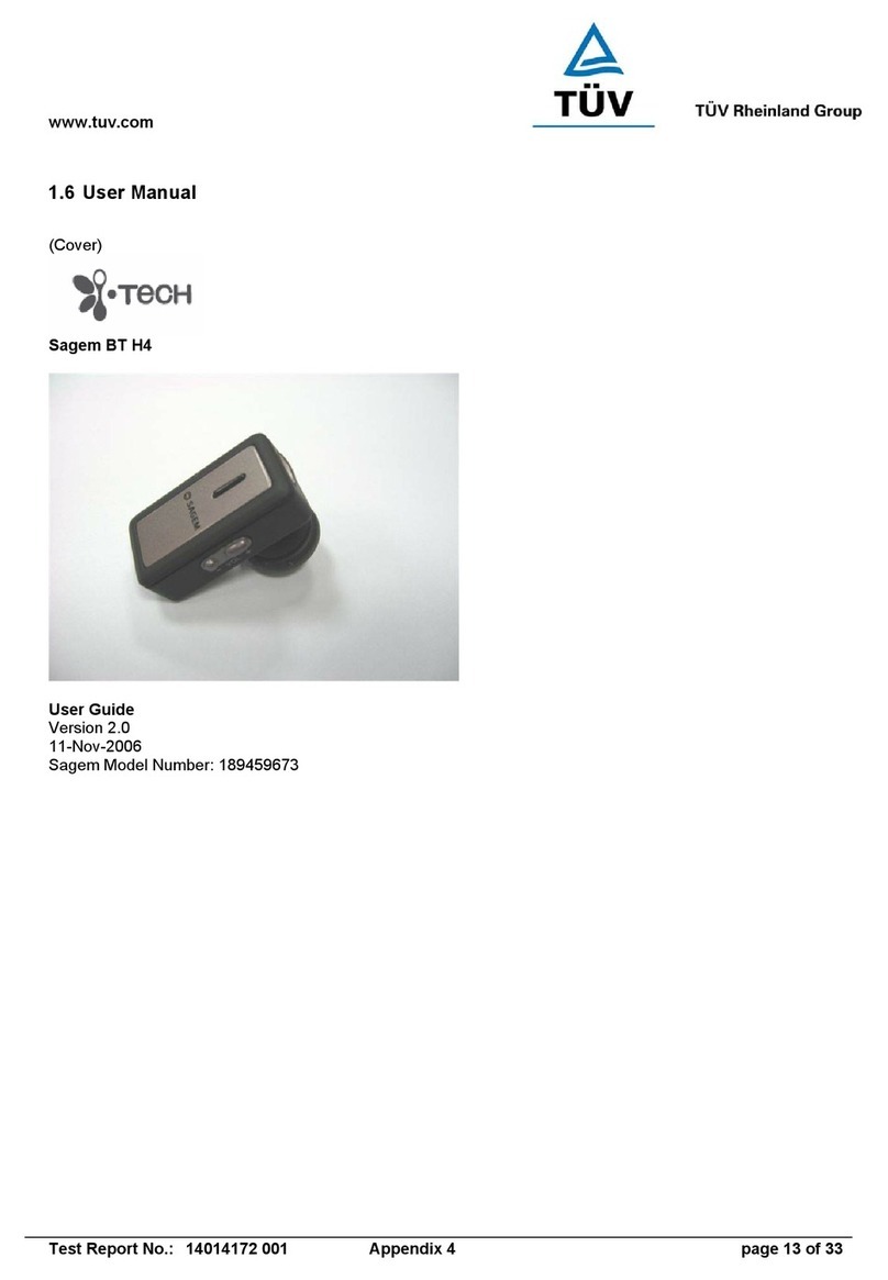 Sagem BT H4 user guide
