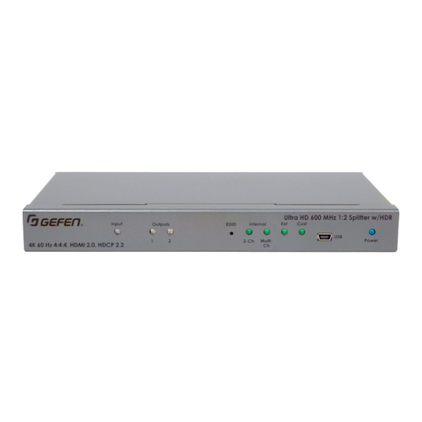 Gefen EXT-UHD600-12 User manual Gefen EXT-UHD600-12 User manual