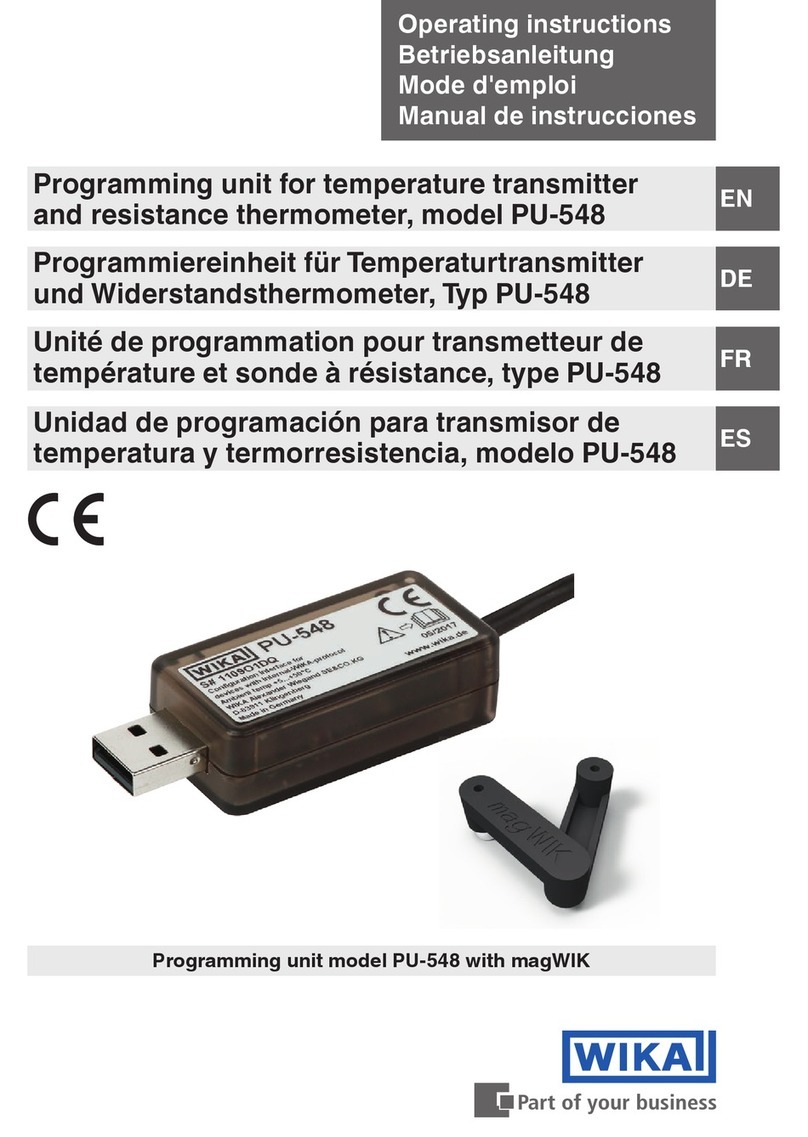 WIKA PU-548 operating instructions
