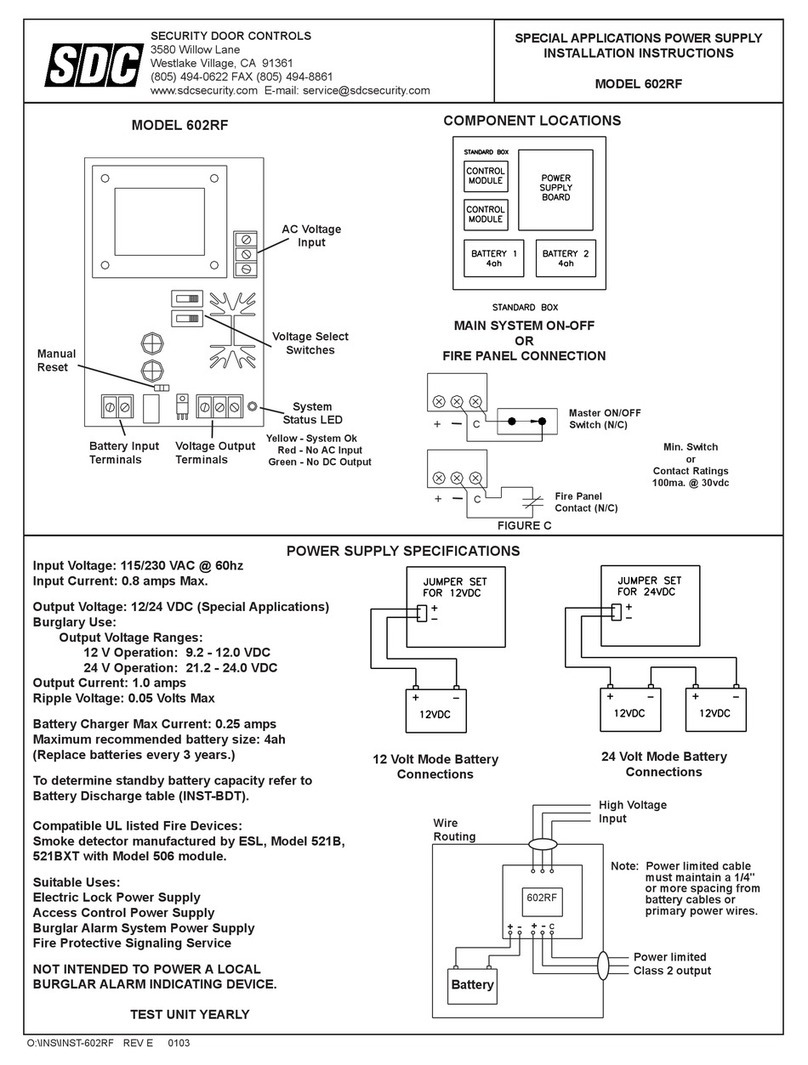 SDC 602RF installation instructions