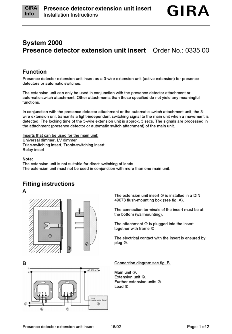 Gira 0335 00 installation instructions