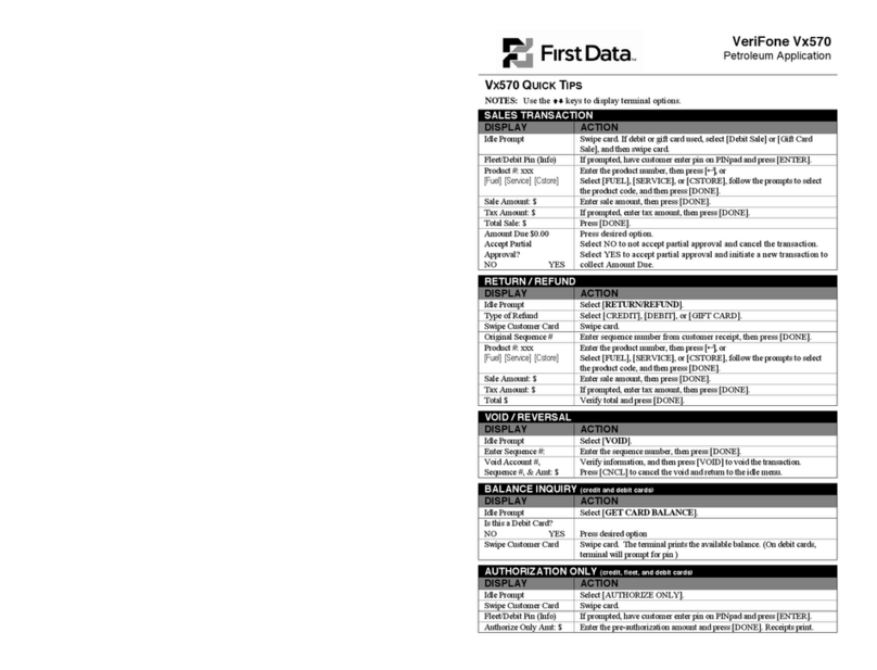 VeriFone VX570 Assembly instructions