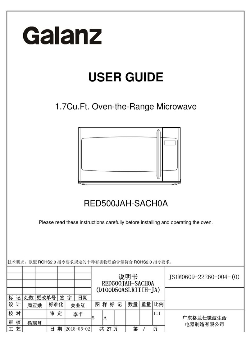 Galanz RED500JAH-SACH0A User manual Galanz RED500JAH-SACH0A User manual