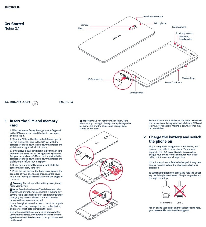 Nokia 2.1 Specification sheet