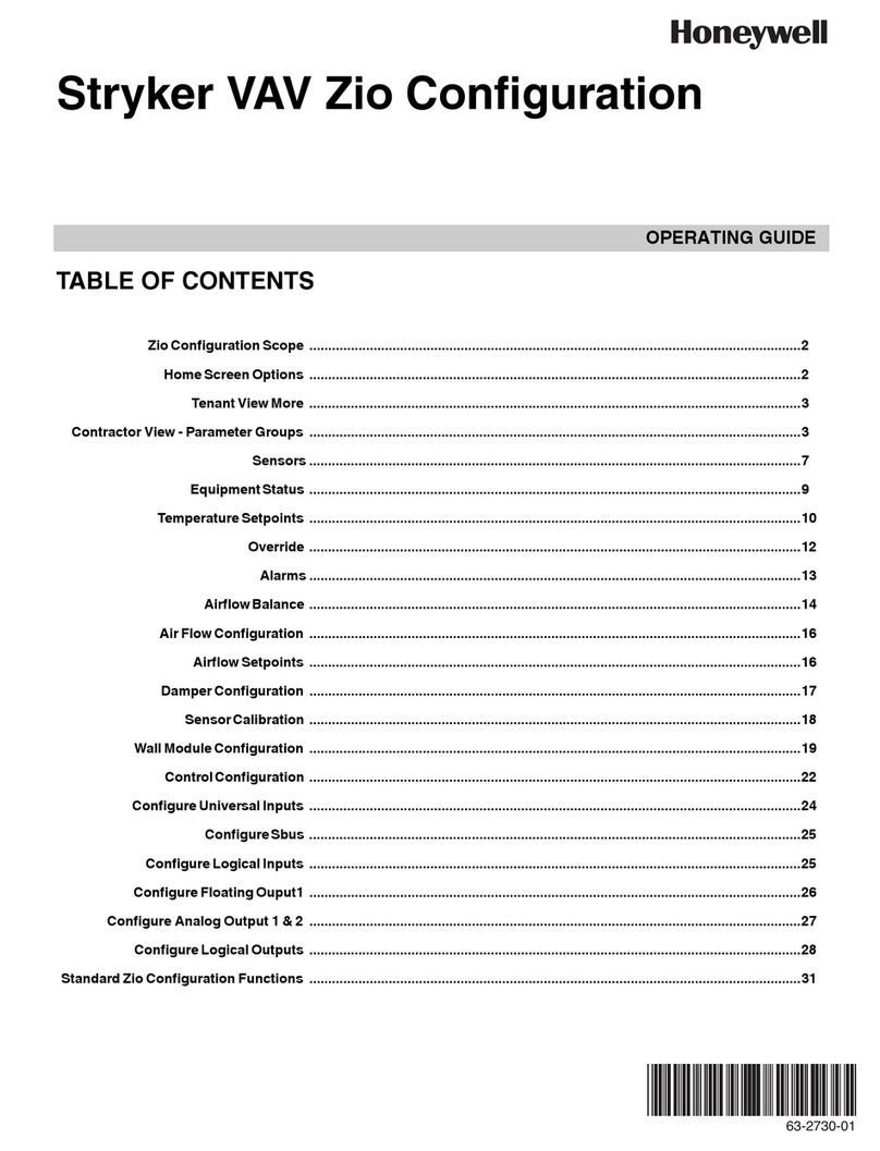 Honeywell Stryker VAV operating guide