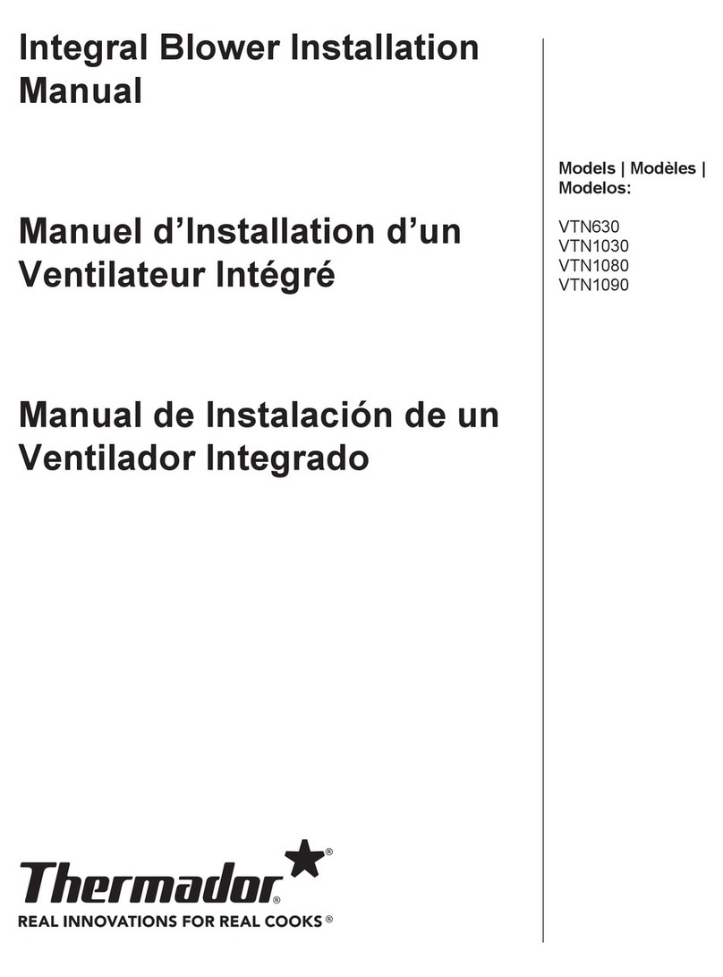 Thermador VTN630 installation manual