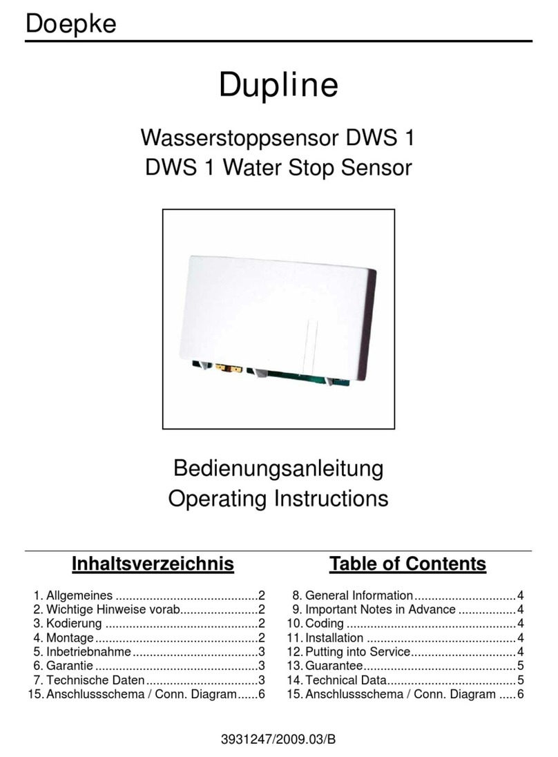 Doepke DWS 1 operating instructions