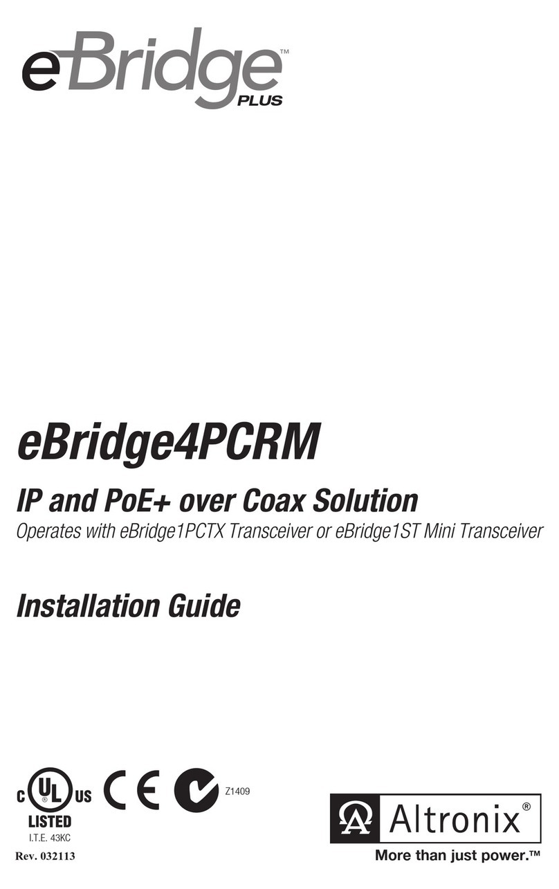 Altronix eBridge4PCRM User manual