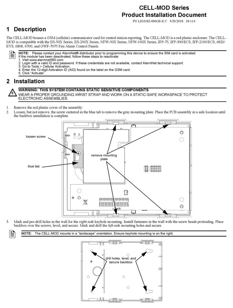 Fire-Lite CELL-MOD Series Product installation document