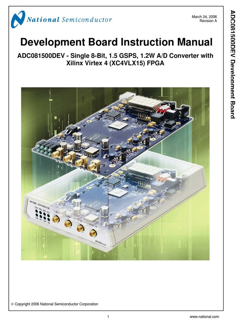 National Semiconductor ADC081500DEV instruction manual