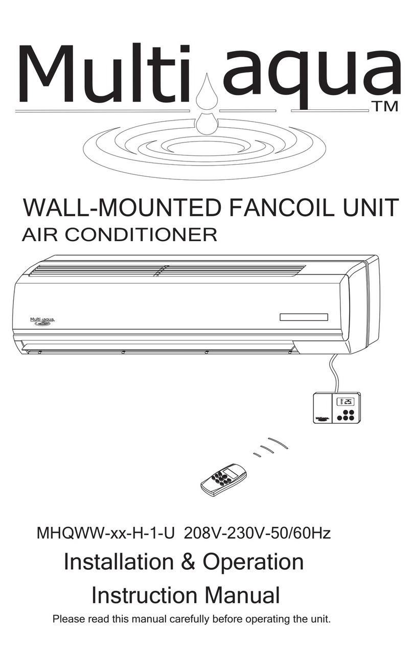 Multiaqua MHQWW-09-H-1-U Installation/operation instruction manual