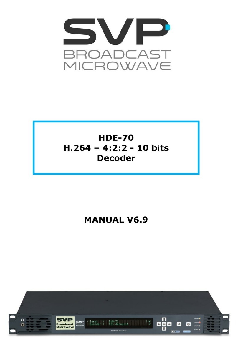 SVP HDE-70 manual