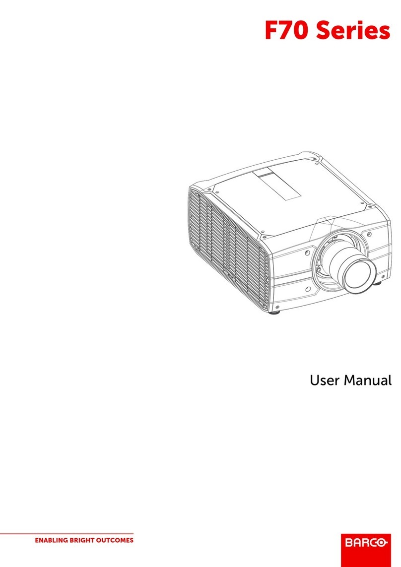Barco F70 Series User manual Barco F70 Series User manual